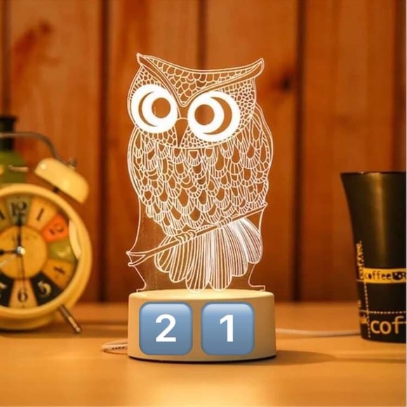 3D illusion LED night light - Picture 1 of 1